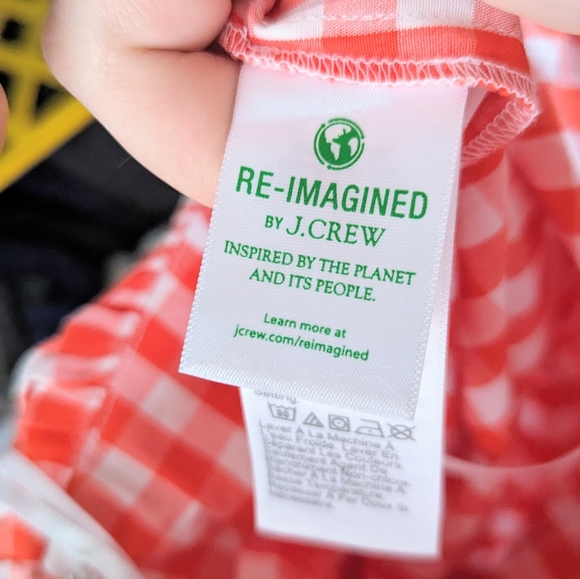 NWT J. Crew One Shoulder Ruffle Checked Top - Picture 5 of 6